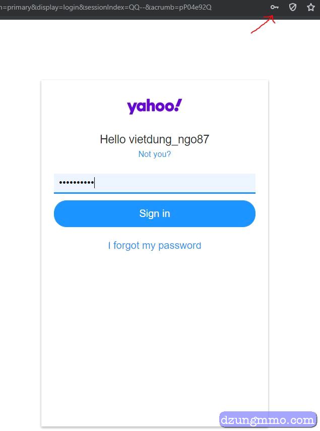 đăng nhập yahoo không cần mật khẩu